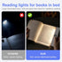 3 QCQHDU Smart Led Reading Light, Book Lights for Reading at Night, Rechargeable Clear Flat Reading Lights with Colors