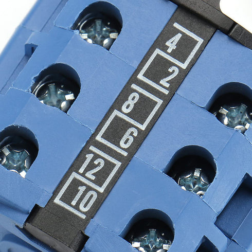 Baomain 660V 20A On-Off-On Changeover Control Rotary Cam Switch, 3 Positions, 12 Terminals SZW26-20/D303.3