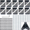 2040 Corner Bracket Kit, 20pcs Corner Brackets, 80pcs Hexagon Socket Screws, 80pcs Slide Nuts, 1 Hex Wrench for 6mm Rail