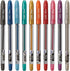 linc Shine Glitter Gel Pen, 10 CT Assorted, 1.0mm Medium Tip, Broad for Thick Vibrant Lines, Stocking Stuffer