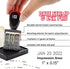 BAZIC Date Stamp and Ink Pad (Black Ink), 12 Years of Dates, Nickel-plated steel, Stamp Impression Size 1" x 0.15", Great for Office, Shipping, Receiving, Accounting, Expiration, Due Dates, 2-Pack by BAZIC Products