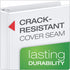 Cardinal 6 Inch Heavy Duty 3 Ring Binder, XtraLife, Locking Slant-D Rings, Holds 1,300 Sheets, White
