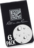 Rite in the Rain Weatherproof Wallet Notebook, 2" x 3.375", 6 Pack, Black Cover, Blank Pages