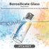 FOUR E'S SCIENTIFIC 100 Pack 4ml Clear Glass Sample Vials with Black PP Screw Caps, Liquid Storage Bottles for Lab,