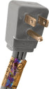 Certified Appliance Accessories 15-0348 15-Amp 8 3 Appliance Power Cord, Feet, Wires, Grounded, Right Angle Plug Head