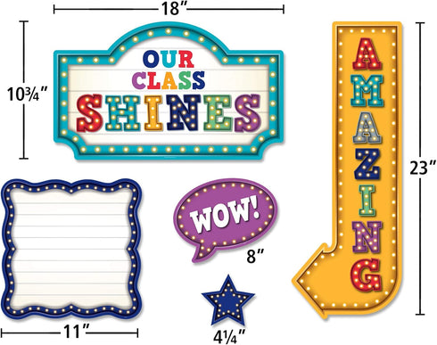Teacher Created Resources 3603 Marquee Our Class Shines Bulletin Board for Classroom Decoration