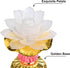 Omeet Colorful LED Lotus Buddhist Lamp, Gradient Buddha Light for Worship, Prayer and Display, Low Power Consumption