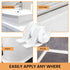 White Caulk Tape, Waterproof Self Adhesive Sealer Strip for Toilet Base, Shower, Wash Basin, Easy to Use