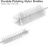 Flexible Long Drain Brush, 67 inch Stainless Steel Cleaner with 2 Pcs 8 inch Straw Cleaning Brush