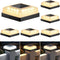 Brightever 4x4 Solar Post Cap Light 6-Pack, Fence Post Solar Lights with