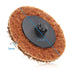 Yakamoz 15pcs 2 Inch Roll Lock Surface Conditioning Sanding Disc with Roll Lock Disc Pad Holder, Quick Change R-Type