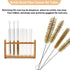 7Pcs Brass Tube Brushes Bottle Brush Wire Tube Brushes, Long Wire Cleanling Brushes Tube Cleaning Lab Brushes Straw Cleaner Brush Wire Bottle Brush Pipe Cleaner for Tubes,Bottle,Glass