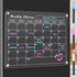 DIYMAG Magnetic Acrylic Dry Erase Calendar for Fridge, Clear Monthly Planner Menu with 3 Highlight Markers,