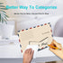 Clear Acrylic Mail Sorter, Smile Mail Holder File Organizer for Desk or Wall (1PC)