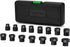 TecoTek 15-Piece 1/2-Inch Drive Metric Low Profile Impact Socket Set, Stubby Socket