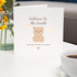 TEEMI 5.7x5.7 300gsm -Welcome to the World Baby Card New Baby Congratulations Card with Teddy Bear Design Baby Shower