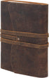 Handmade Leather Journal, 7 x 5 Inches Daily Notepad for Men & Women, Unlined Paper for Artists and Sketching.
