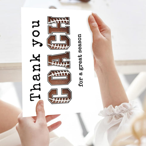 Mcduldul Thank You Coach Card | Football Rugby Coaches Appreciation Gifts Cards for Men Women