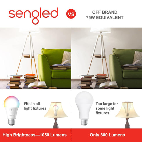 Sengled 75W Bulb 4PK Bluetooth Color