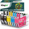 Kingjet LC3013 Ink Cartridges, 8 Pack Compatible for Brother LC3013 LC3011 Printers