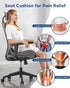 Tailbone Feagar Seat Cushion - Office Chair Cushion for Hip, Sciatica & Pain Relief - Memory Foam Pressure Relief Seat