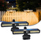 Clip On Solar Motion Lights Outdoor, 2 Pack 3 Modes Fence Lights