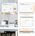 MAKELLO Dry Erase Calendar for Wall, Whiteboard Calendar with Cork Board for Office, Home, School, Family, Kitchen,