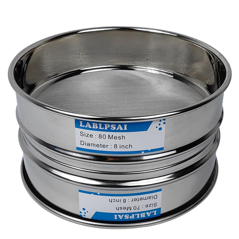 70 Mesh Lab Sieves, 8" Diameter, 304 Stainless Steel Wire Cloth for Industrial Laboratory