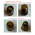 5ml Amber Glass Vials, 12PCS with Screw Caps and Plastic Stoppers, Small Brown Leak-Proof Liquid Sample Vial