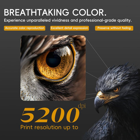 8.5x11 200 120GSM/32LB Glossy Inkjet Photo Paper In, Sheets Double-sided Thin Instant Dry Printers Tear-Resistant
