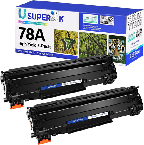 CE278A P1606n Compatible Toner Cartridge Replacement for HP 78A, 2 Pack for Laserjet P1606 Series