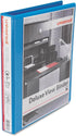 Universal UNV20713 11 in. x 8.5 in. 1 in. Capacity 3 Rings Slant D-Ring View Binder, Light Blue for Document Storage