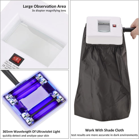 Portable Facial Skin Analyzer with Shade Cloth