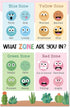 Feelings Chart for Kids - Cactus Emotions Poster for Mental Health, Calm Down Corner, and Classroom Regulation