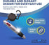 LUCKBOOSTIUM 4-in-1 Multi-Colored Ballpoint Pens - Keychain with Carabiner, Badge Reel & Belt Clip - Ideal Gift