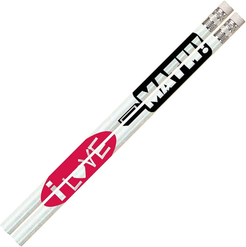 Express Pencils D1431 I Love Math - 36 Qty Package - School Pencils by Express Pencils