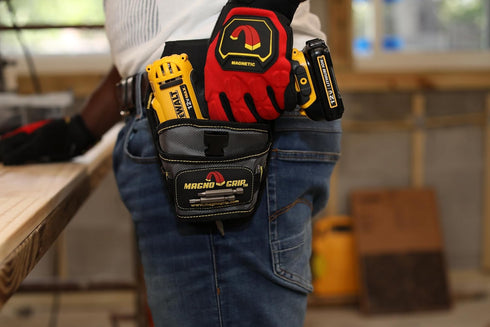 MagnoGrip 002-580 Drill Holster - Left and Right Handed with Integrated Magnetic Storage by MagnoGrip