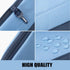 Sooez Wide-Opening Pencil Pen Case, Aesthetic Blue Pencil Pouch, Lightweight & Spacious Zipper Stationery Bag for