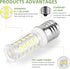 E17 Appliance LED Light Bulb, Kei D28A 6000K 3W Daylight White, Compatible for Frigidaire Kenmore, 3-Pack