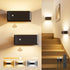Motion Sensor Wall Sconce Indoor with Remote Control Wall Light LED Wall