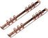 Moterm 2 Pieces 6-Hole Ring Binder Mechanisms Replacement Kit | A5 Size, Rose Gold Color, 19mm