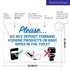 12x18 Inches, .063 Please Do Not Deposit Feminine Products Baby Wipes in Toilet with Graphic Sign, Rust Free Aluminum