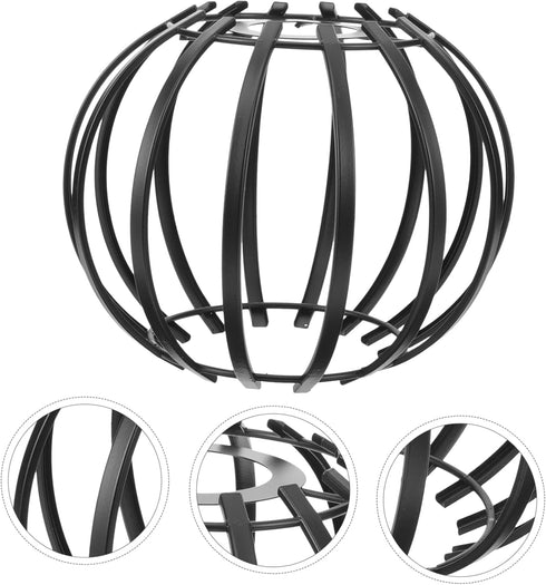 Zerodeko European and American Iron Simple Chandelier, Vintage Industrial Metal Wire Cage Lamp Shade