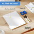 MaxGear 2 Pack Small White Board, 9''x 12'' Double Sided Portable Dry Erase Boards for Students with Markers