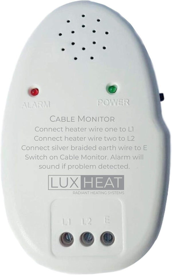 LuxHeat Radiant Floor Heat Installation Cable Monitor with Instant Alarm for Electric Underfloor Heating