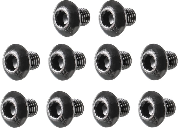 uxcell M3x4mm Thread Button Head Hex Socket Cap Screw Bolt - 100pcs