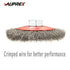 5 Pack Coarse Crimped Wire Wheel Brush for Angle Grinder - 4 Inch, 5/8 Inch-11 Arbor, Light Duty Conditioning