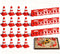 NUOBESTY 24Pcs Mini Traffic Cones and Roadblocks Set, Marker Cones with Mini