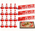 NUOBESTY 24Pcs Mini Traffic Cones and Roadblocks Set, Marker Cones with Mini