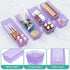 WOWBOX 6 Pack Clear Drawer Organizer Set, Acrylic Storage Trays for Makeup, Cosmetics, Jewelries, Utensils, Office